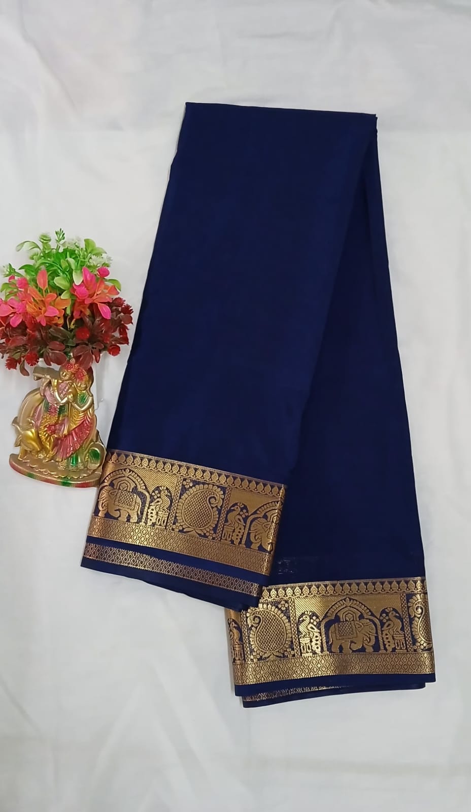 Mysore Semi  Crepe Silk saree
