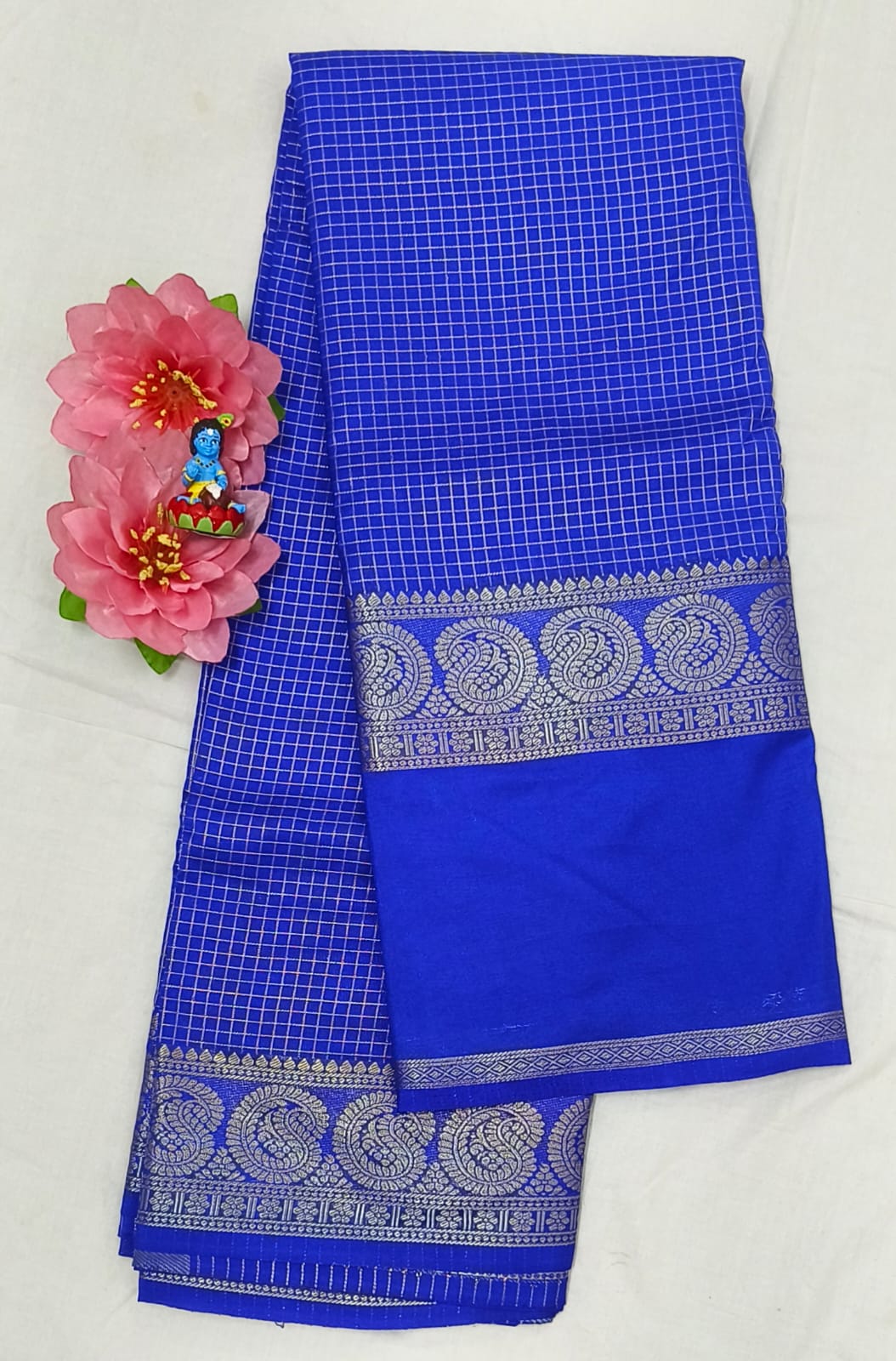Mysore Crepe Semi Silk Saree