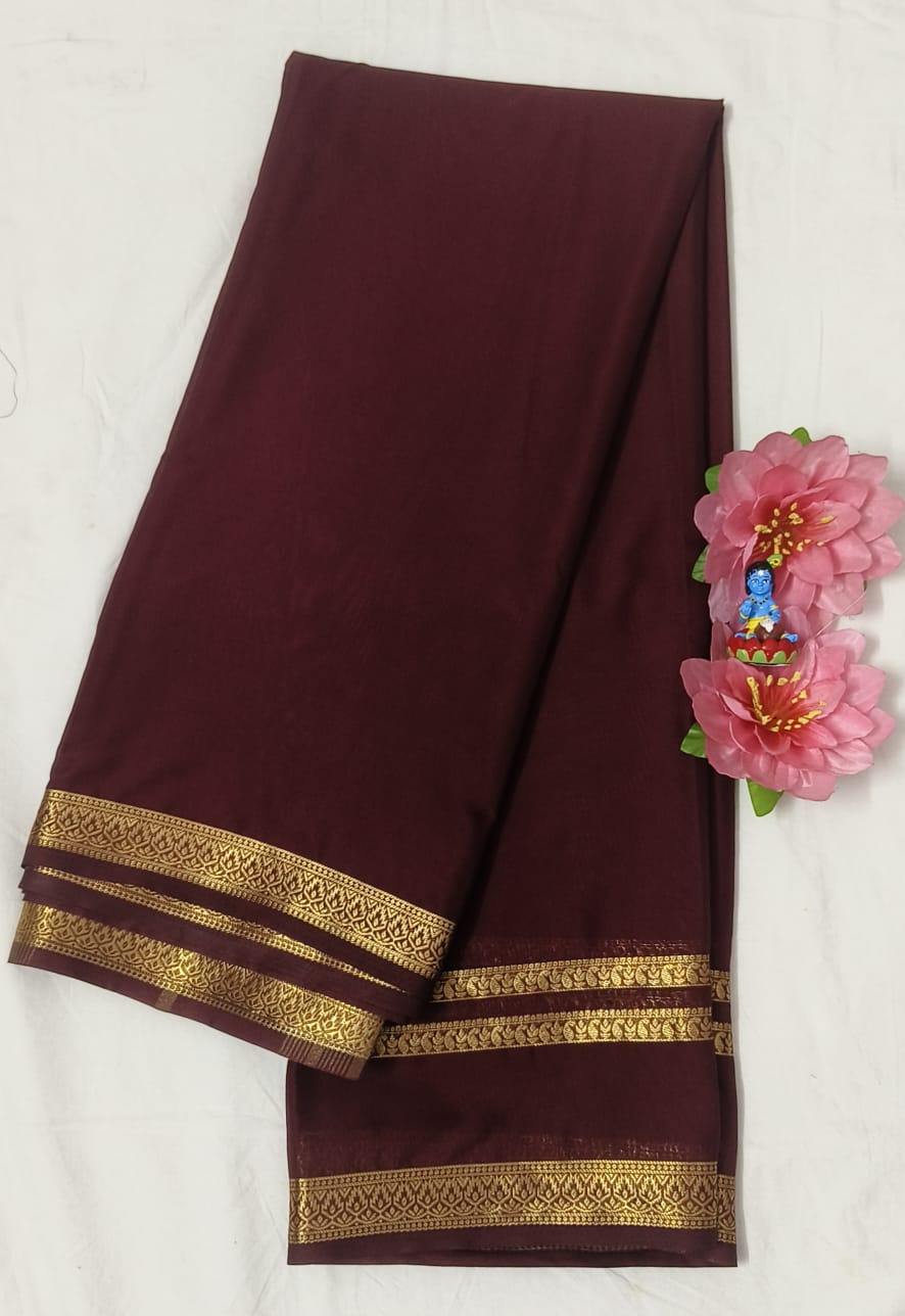 Mysore Semi Crepe Saree