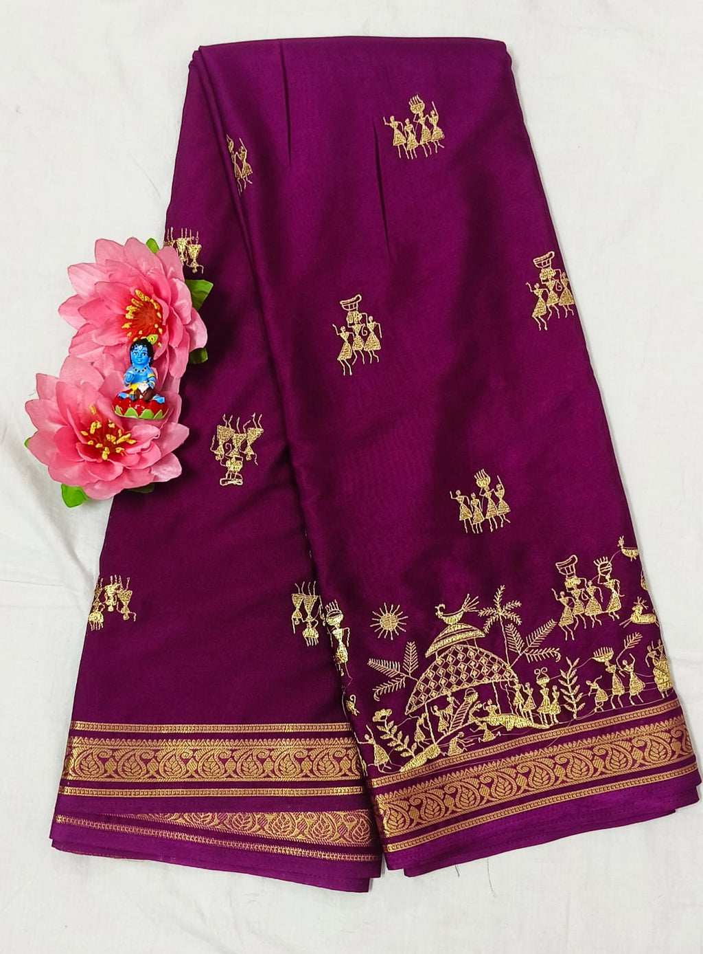 Mysore Crepe Saree