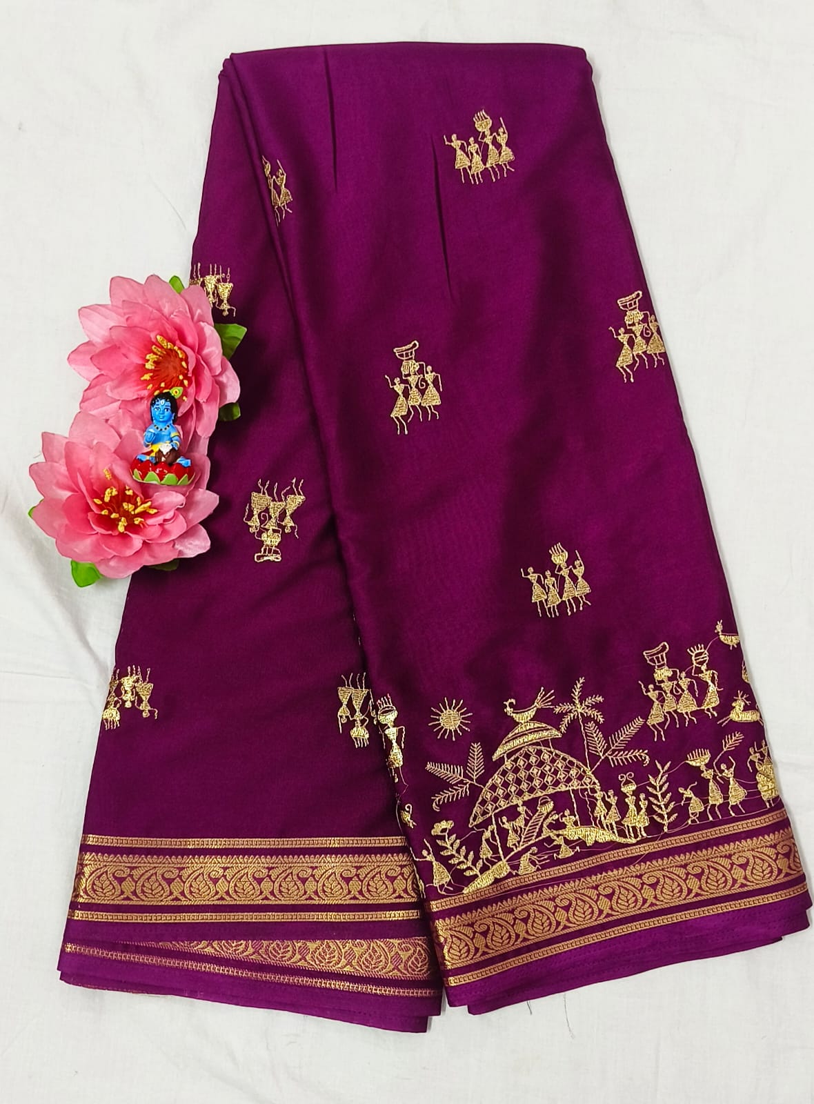 Mysore Crepe Saree