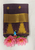 Traditional Temple Border Mysore CrepeSilk Saree