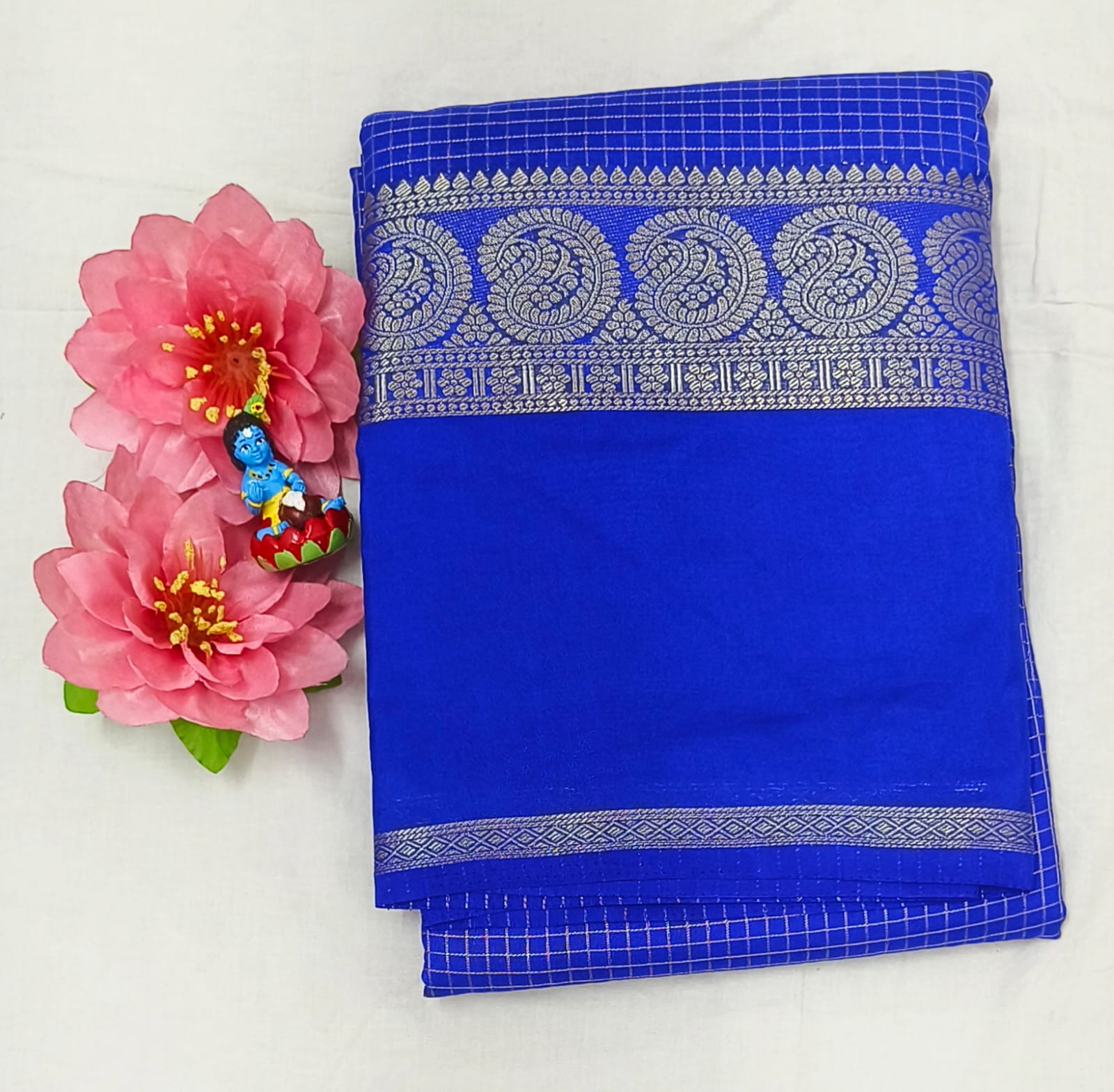 Mysore Crepe Semi Silk Saree