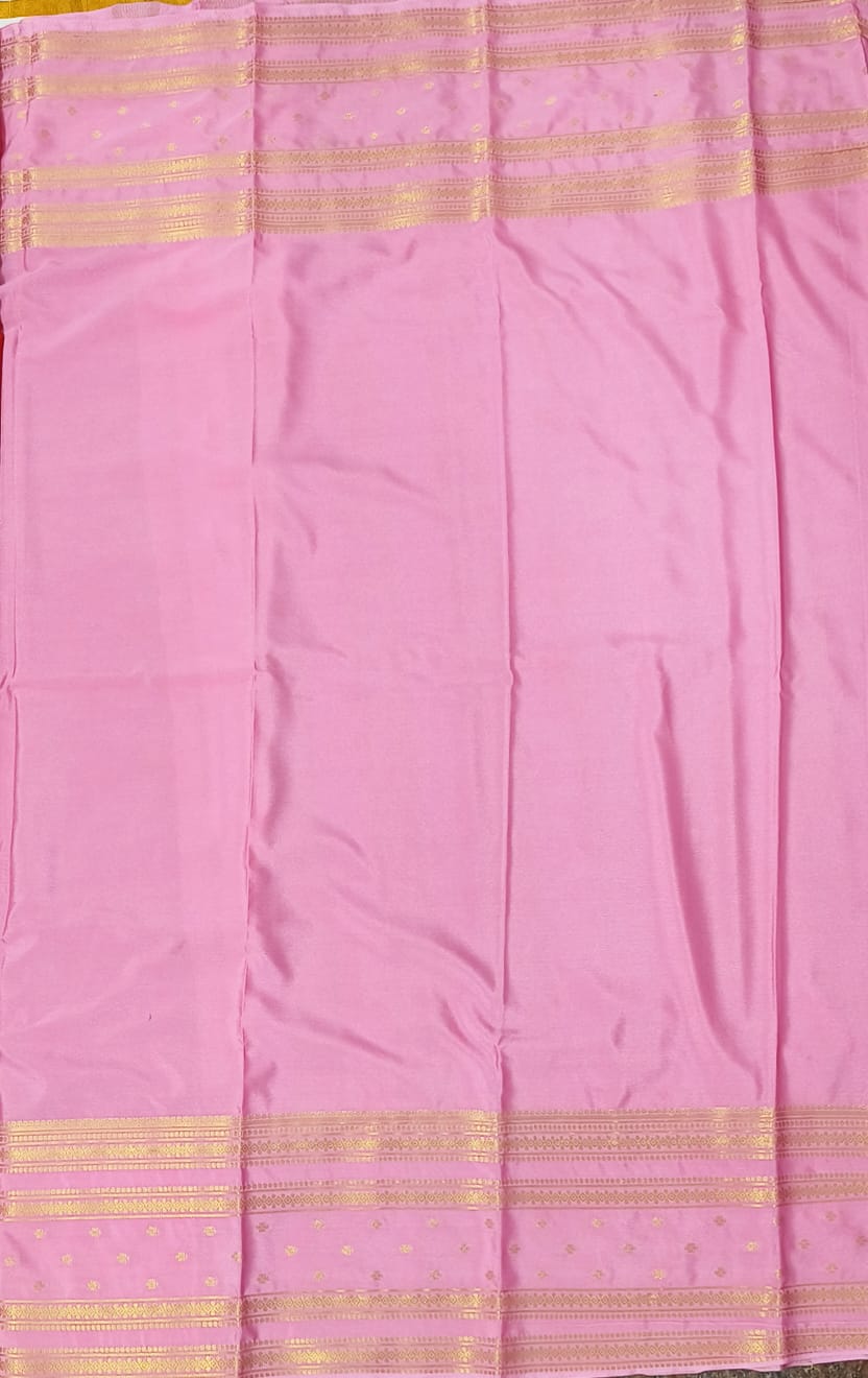 Mysore Crepe Semi Silk Saree