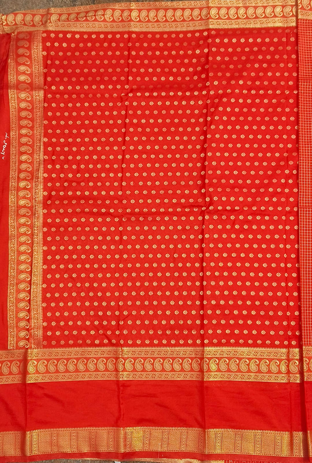 Mysore Crepe Semi Silk Saree