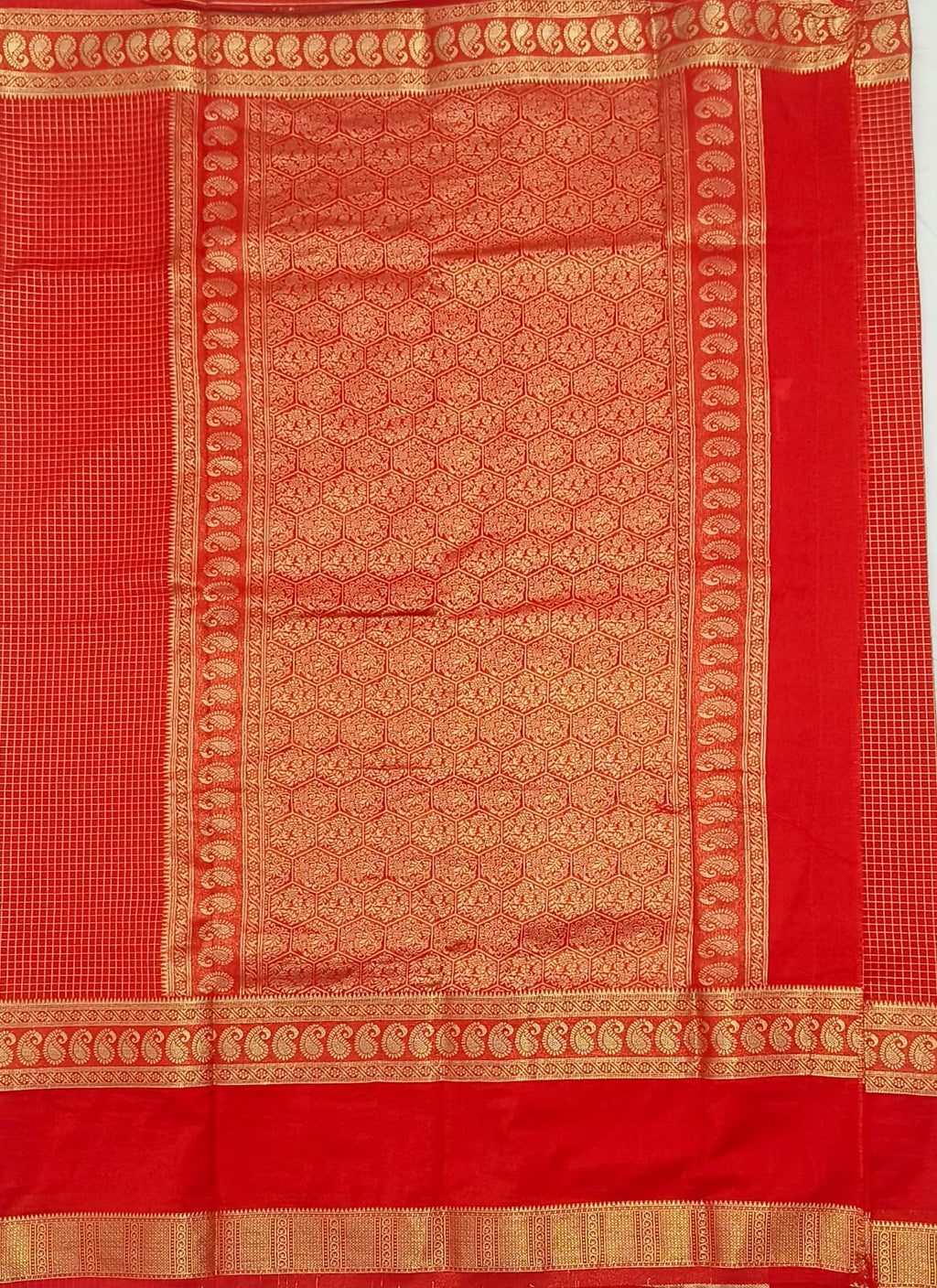 Mysore Crepe Semi Silk Saree