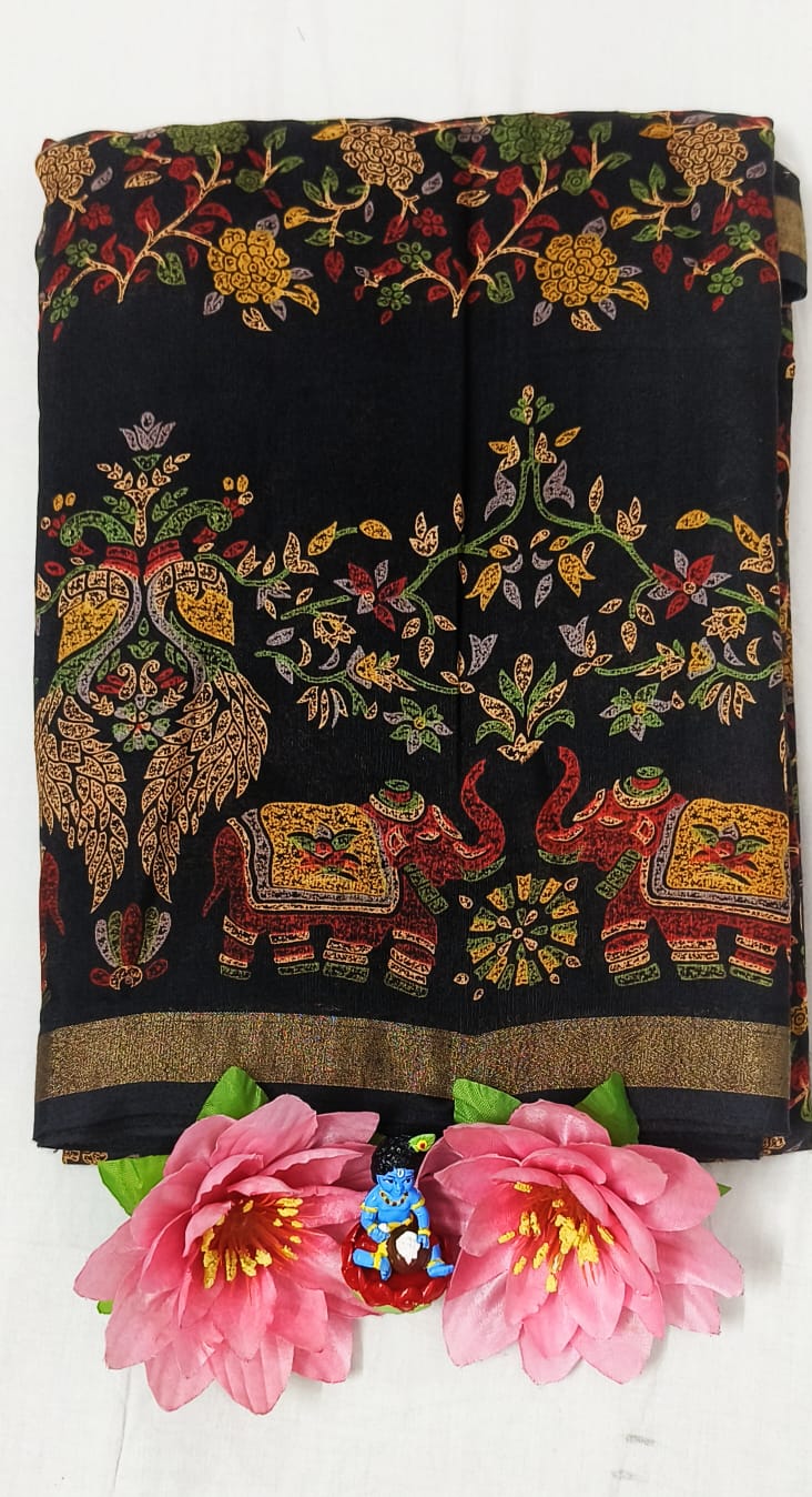 SATIKA VASTRAM Tussar silk Saree