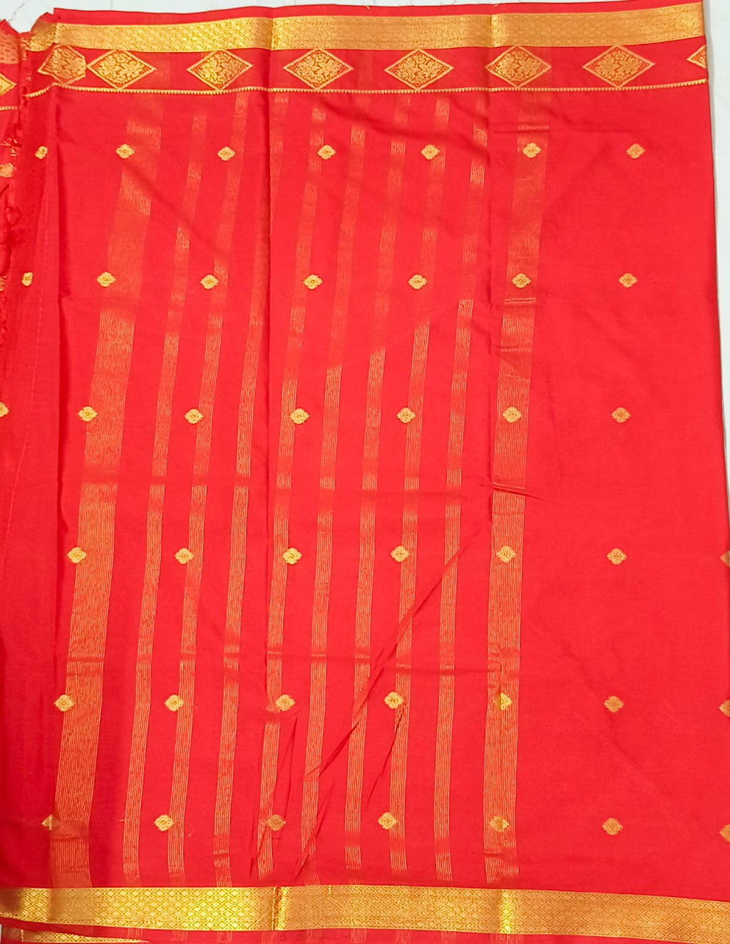 Mysore Crepe Semi Silk Saree