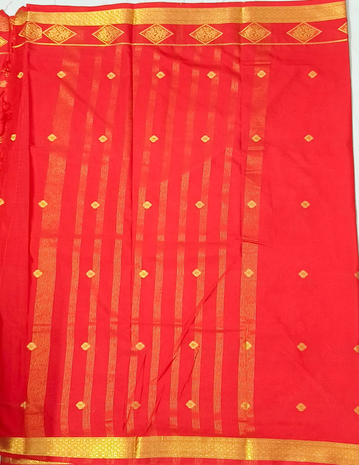 Mysore Crepe Semi Silk Saree