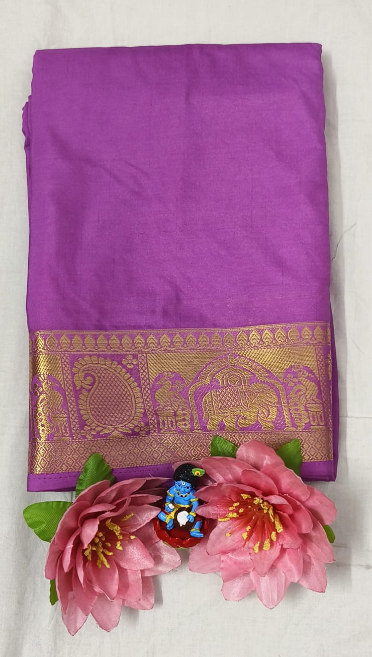 Mysore Semi Crepe Silk Saree