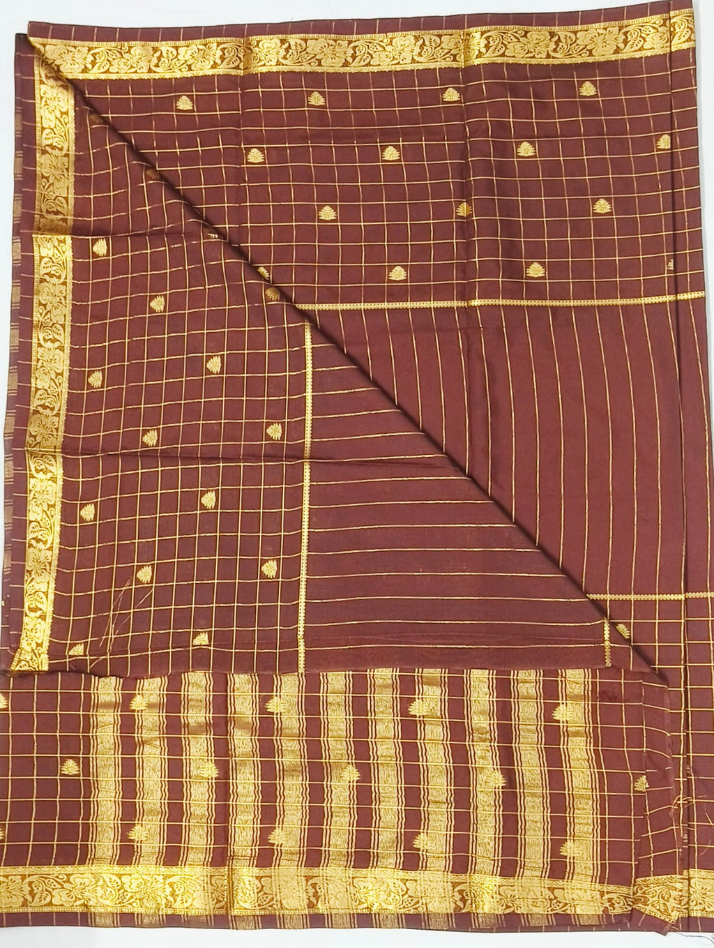 Mysore Crepe Semi Silk Saree