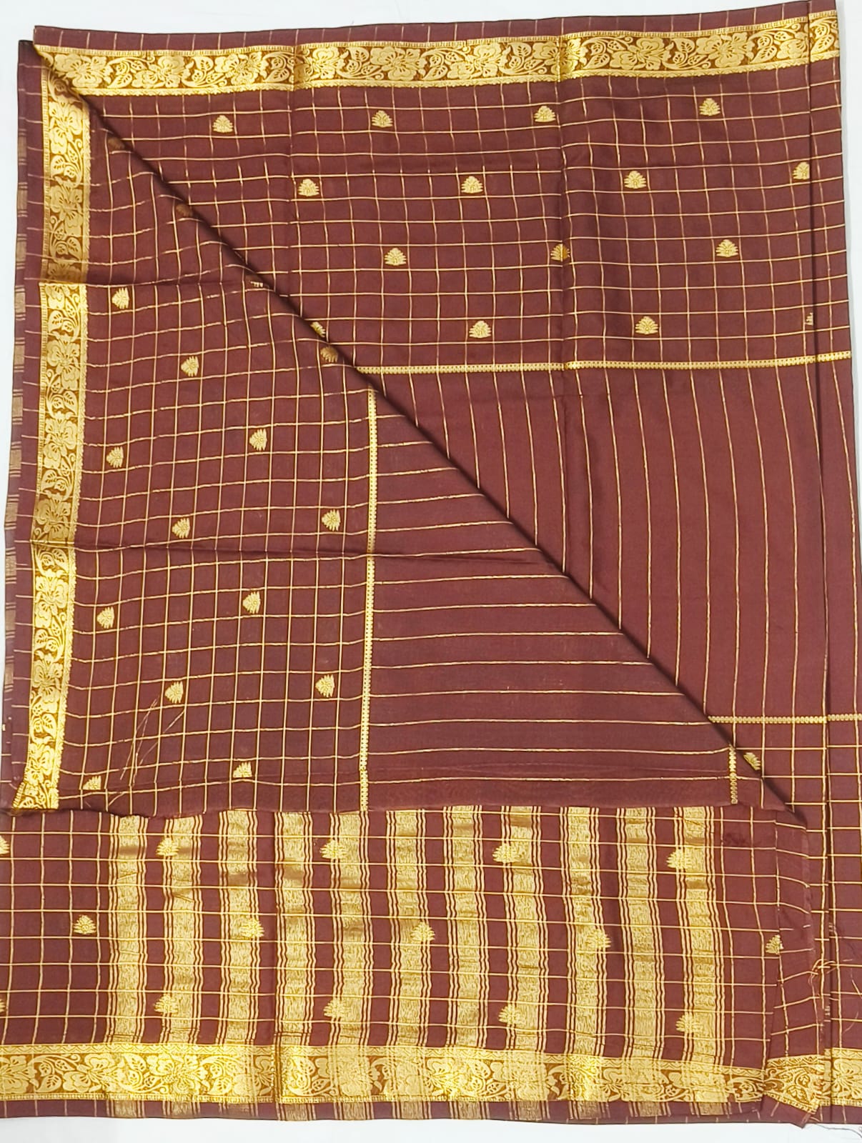 Mysore Crepe Semi Silk Saree