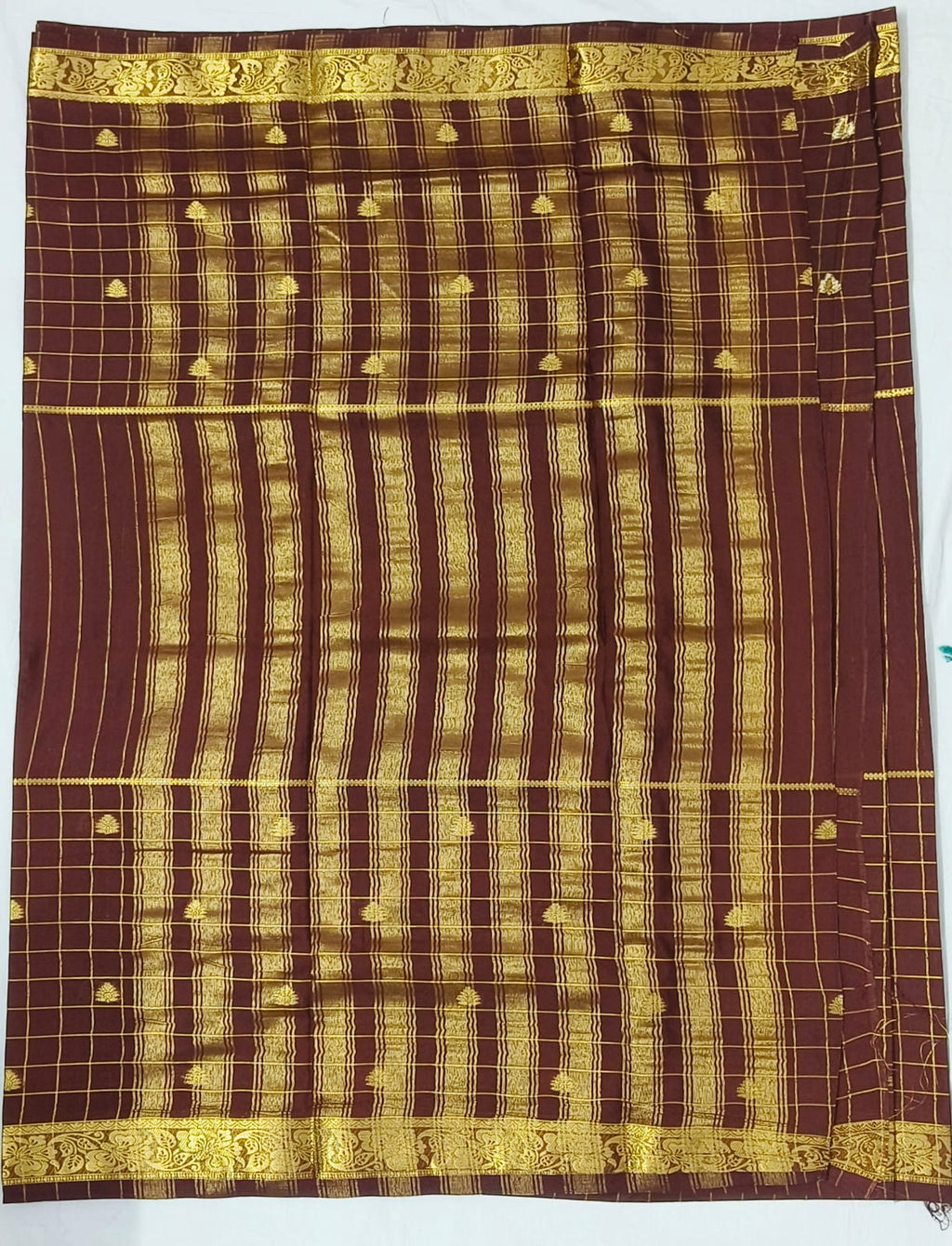 Mysore Crepe Semi Silk Saree