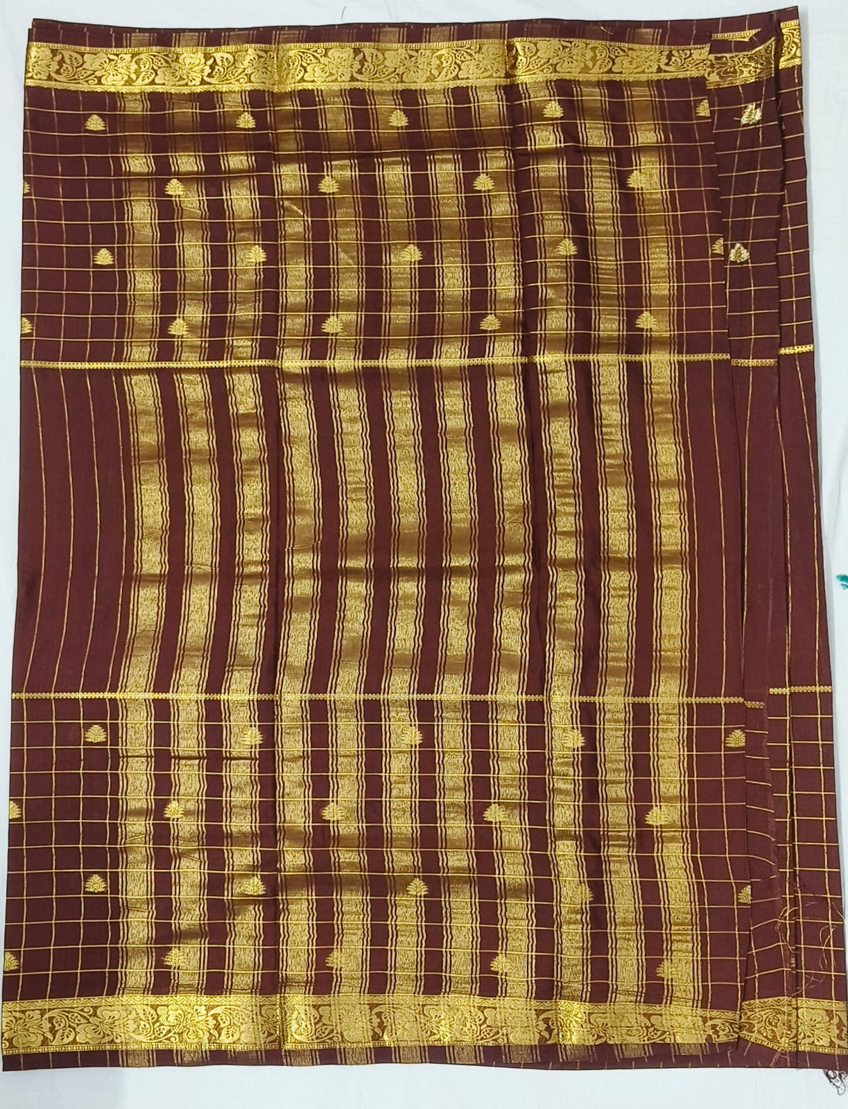 Mysore Crepe Semi Silk Saree