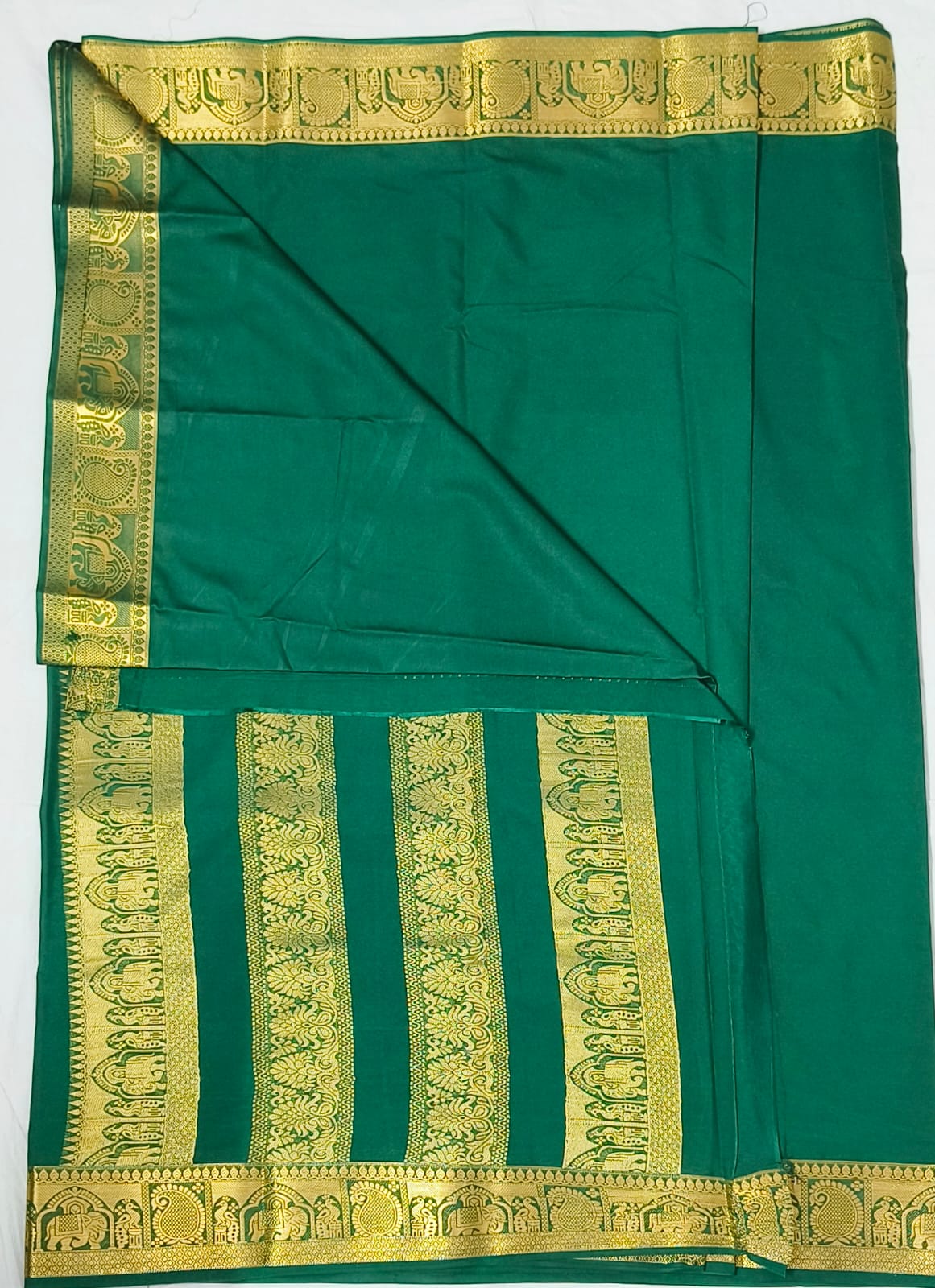Mysore Crepe Semi Silk Saree