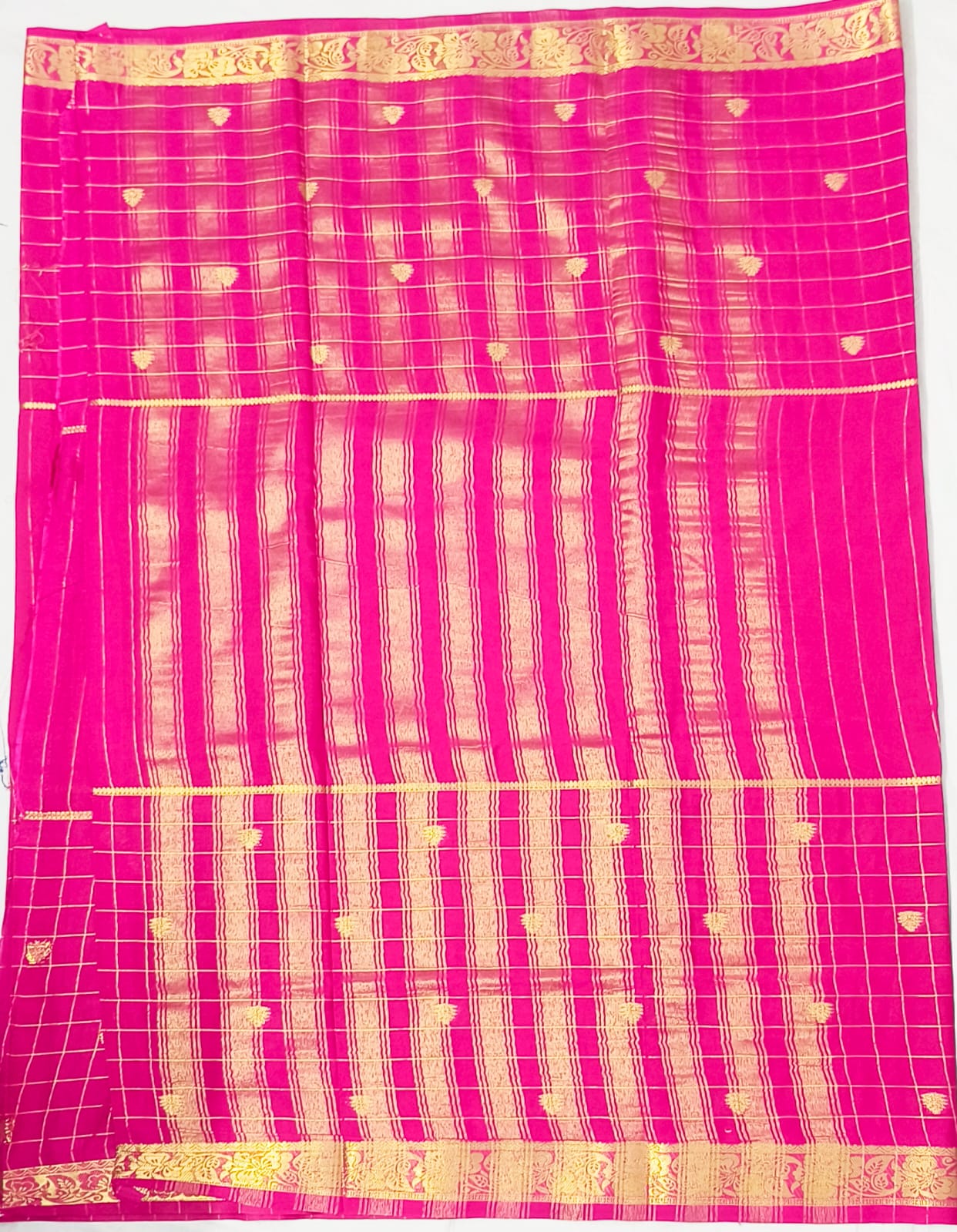 Mysore Crepe Semi Silk saree
