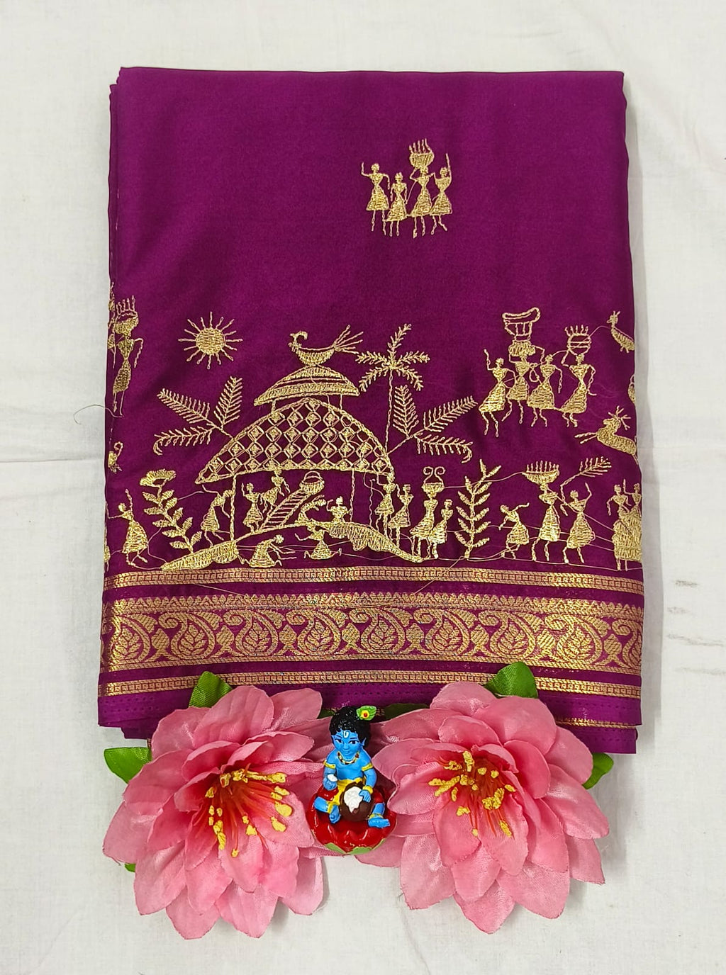 Mysore Crepe Saree