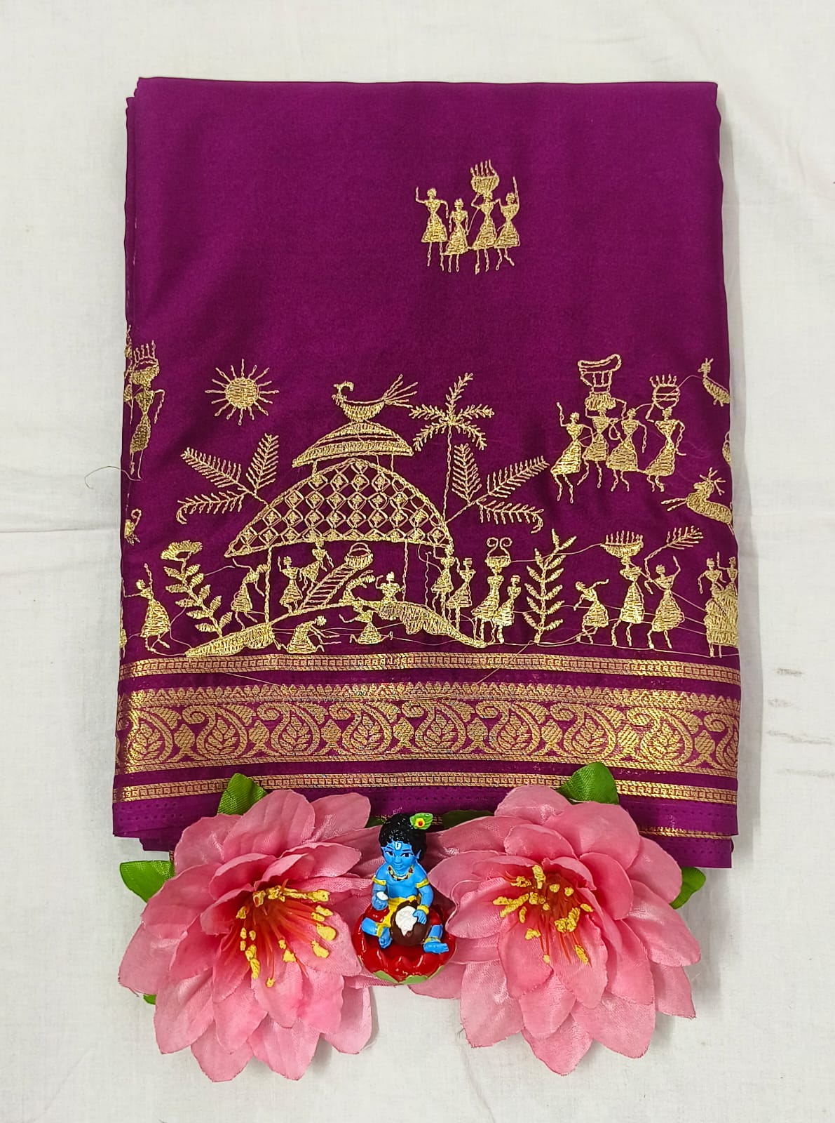 Mysore Crepe Saree