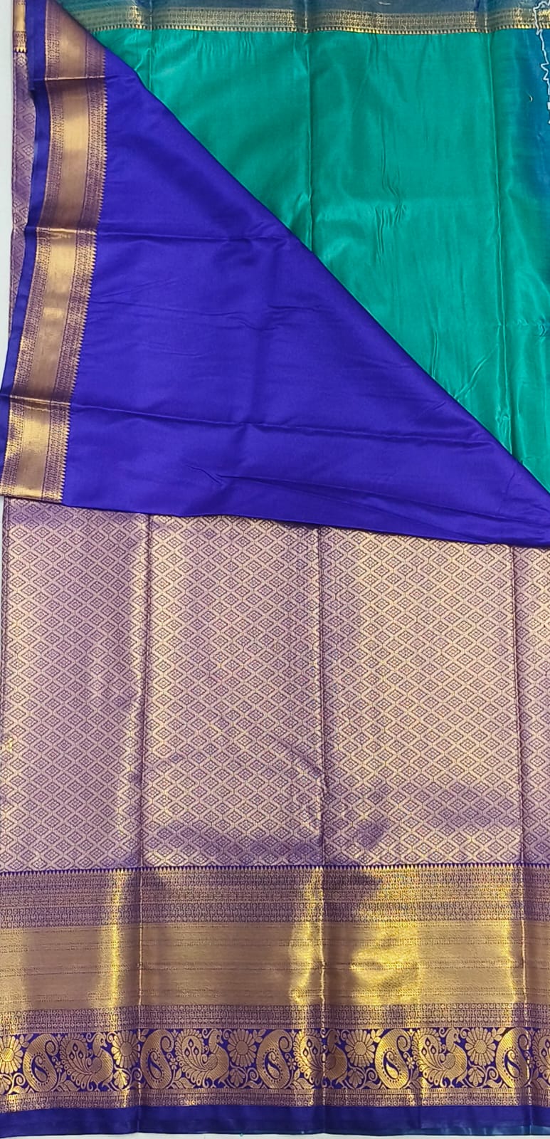 Kanchipuram Style Semi-Silk Saree