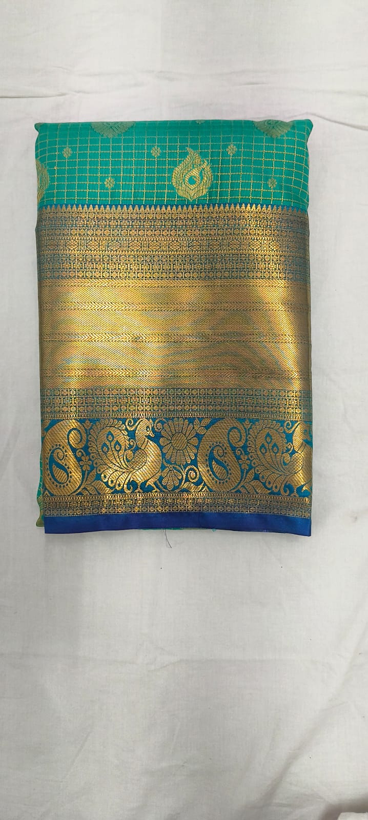 Kanchipuram Style Semi-Silk Saree